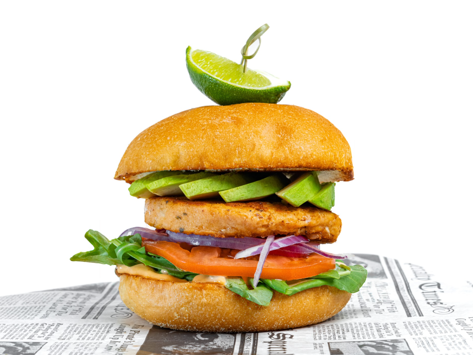 Salmon Avocado Burger